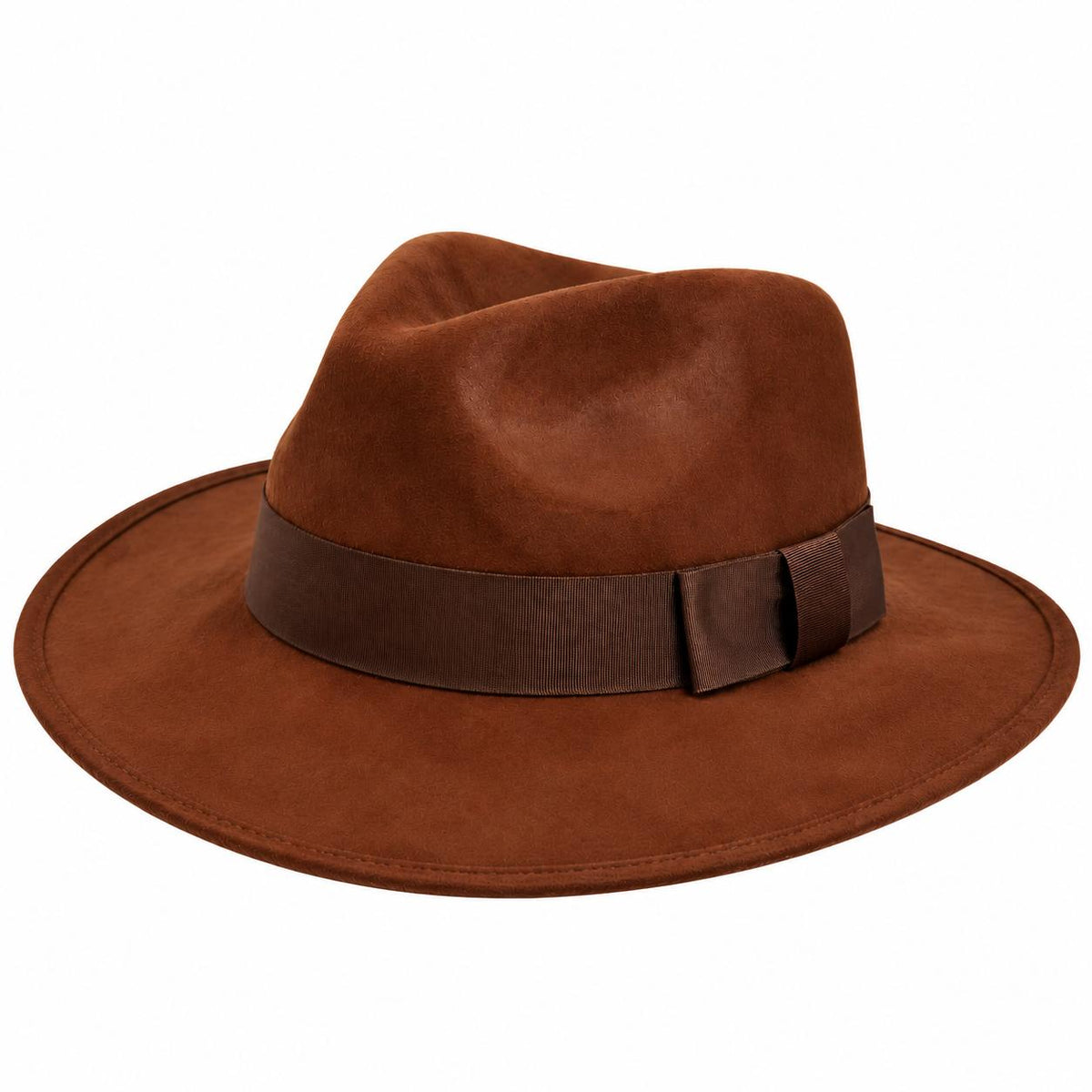 Sombrero Fedora Explorador de Dubetina Café Estilo Indiana Jones
