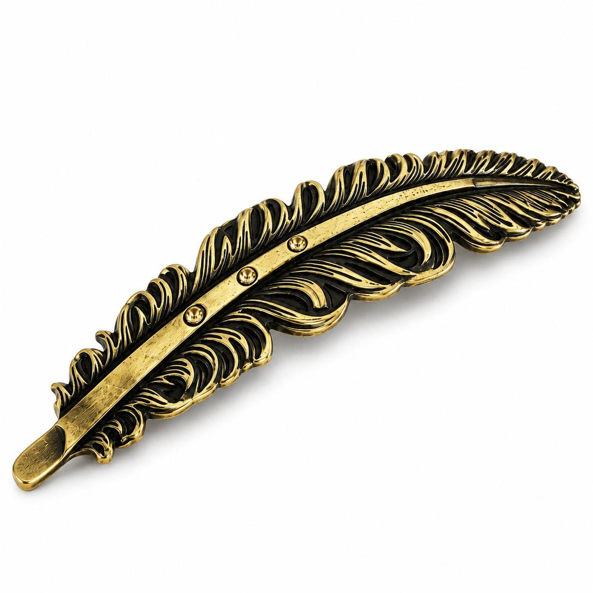 Pluma Metalica Elegante Para Sombrero