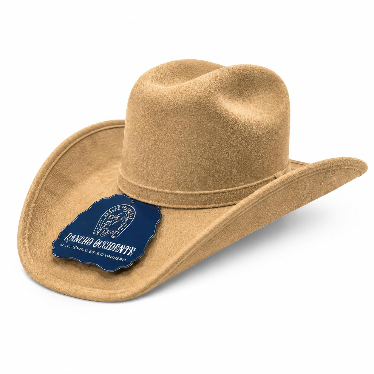 Sombrero Vaquero Texano de Gamuza Estilo Western