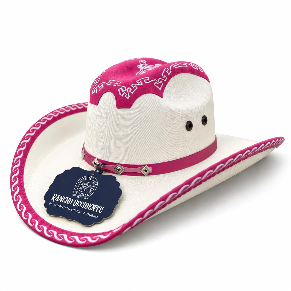 Sombrero Vaquero Imperial Estilo Western con Detalles para Rodeo