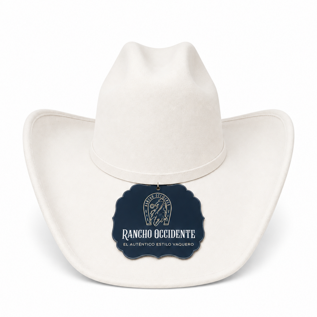 Sombrero Vaquero Texano de Gamuza Estilo Western