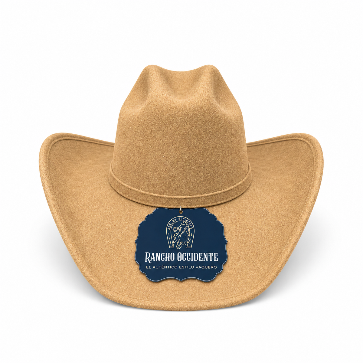 Sombrero Vaquero Texano de Gamuza Estilo Western