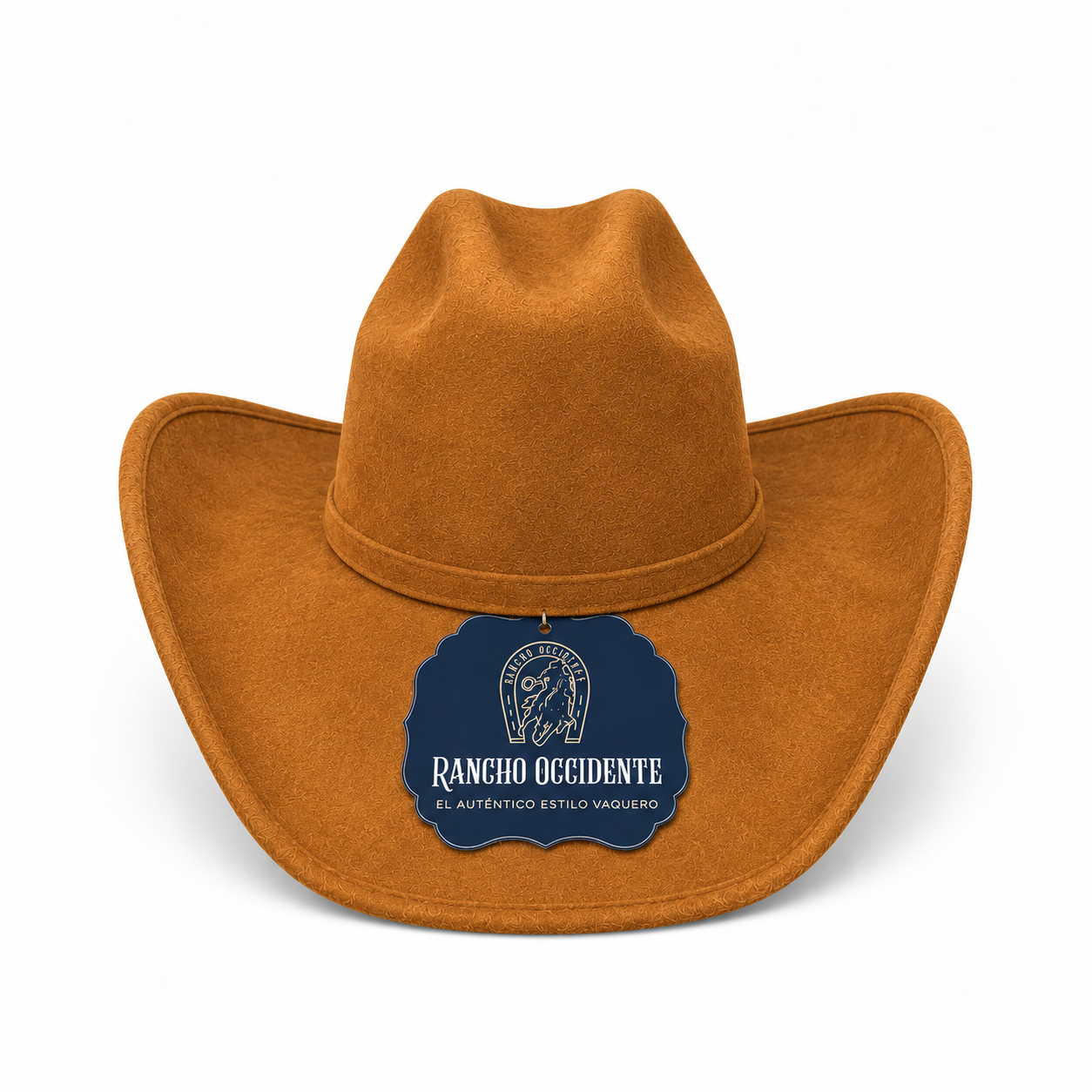 Sombrero Vaquero Texano de Gamuza Estilo Western