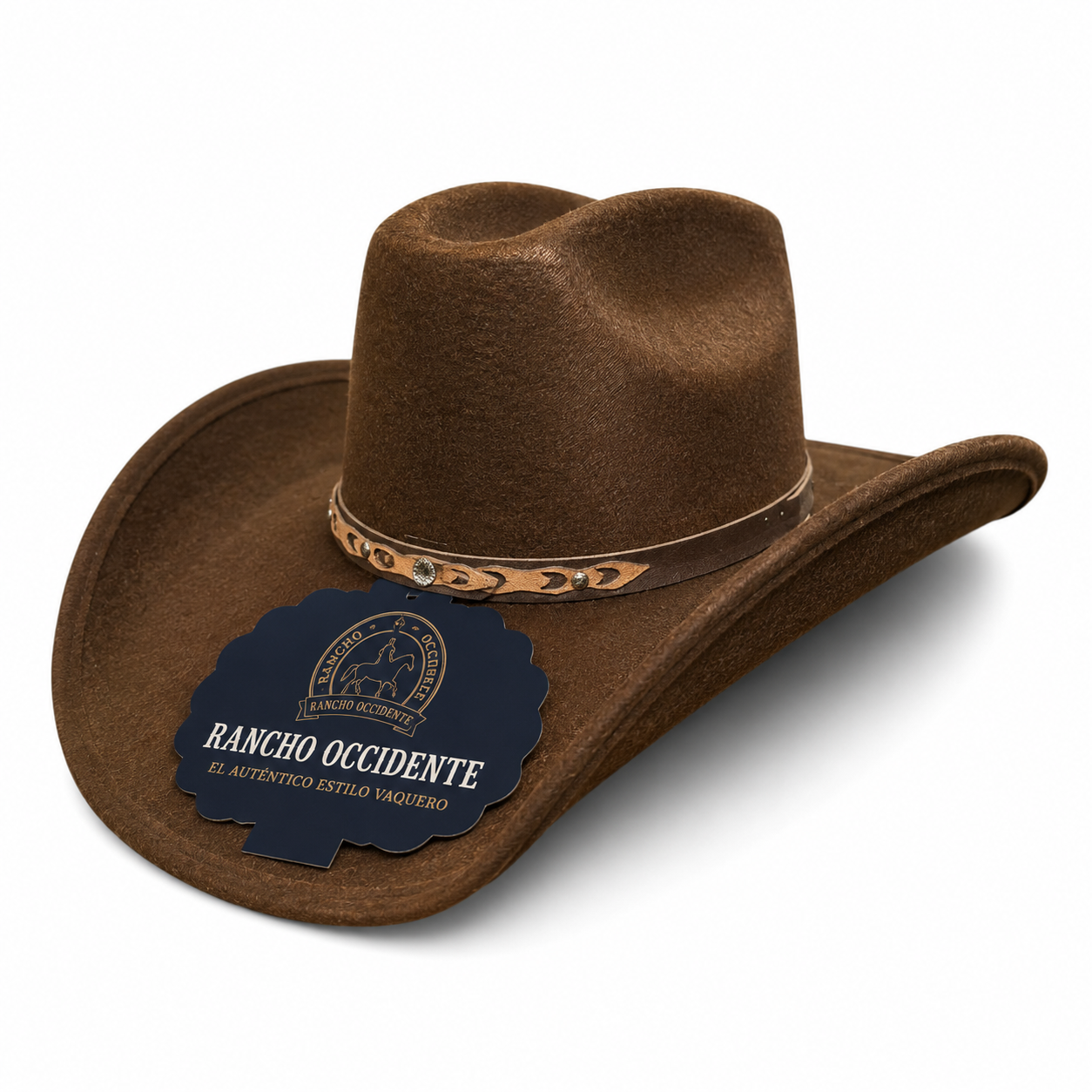 Sombrero Vaquero Texano de Dubetina Horma 8 Segundos - Chocolate