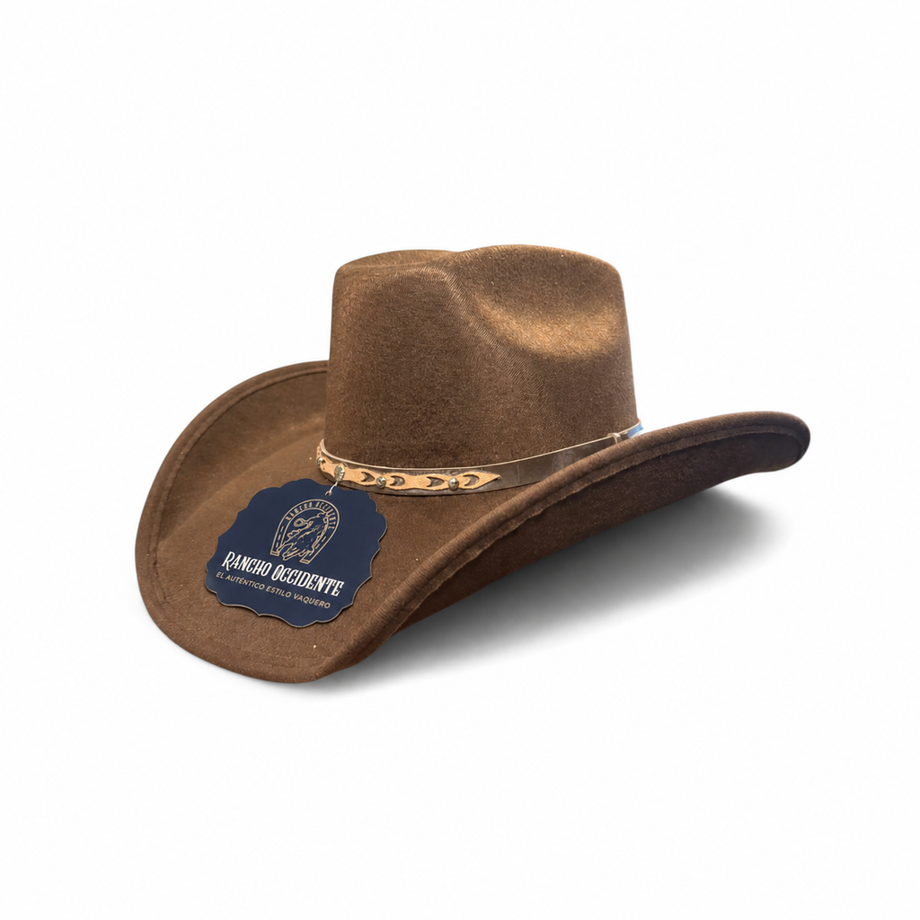 Sombrero Vaquero Texano de Dubetina Horma 8 Segundos - Chocolate