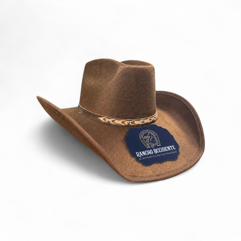 Sombrero Vaquero Texano de Dubetina Horma 8 Segundos - Chocolate