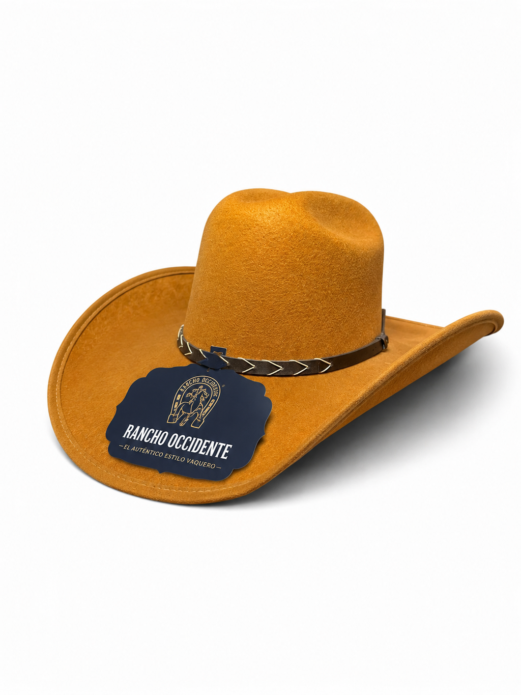 Sombrero Vaquero Texano de Dubetina Horma Sonora - Caramelo
