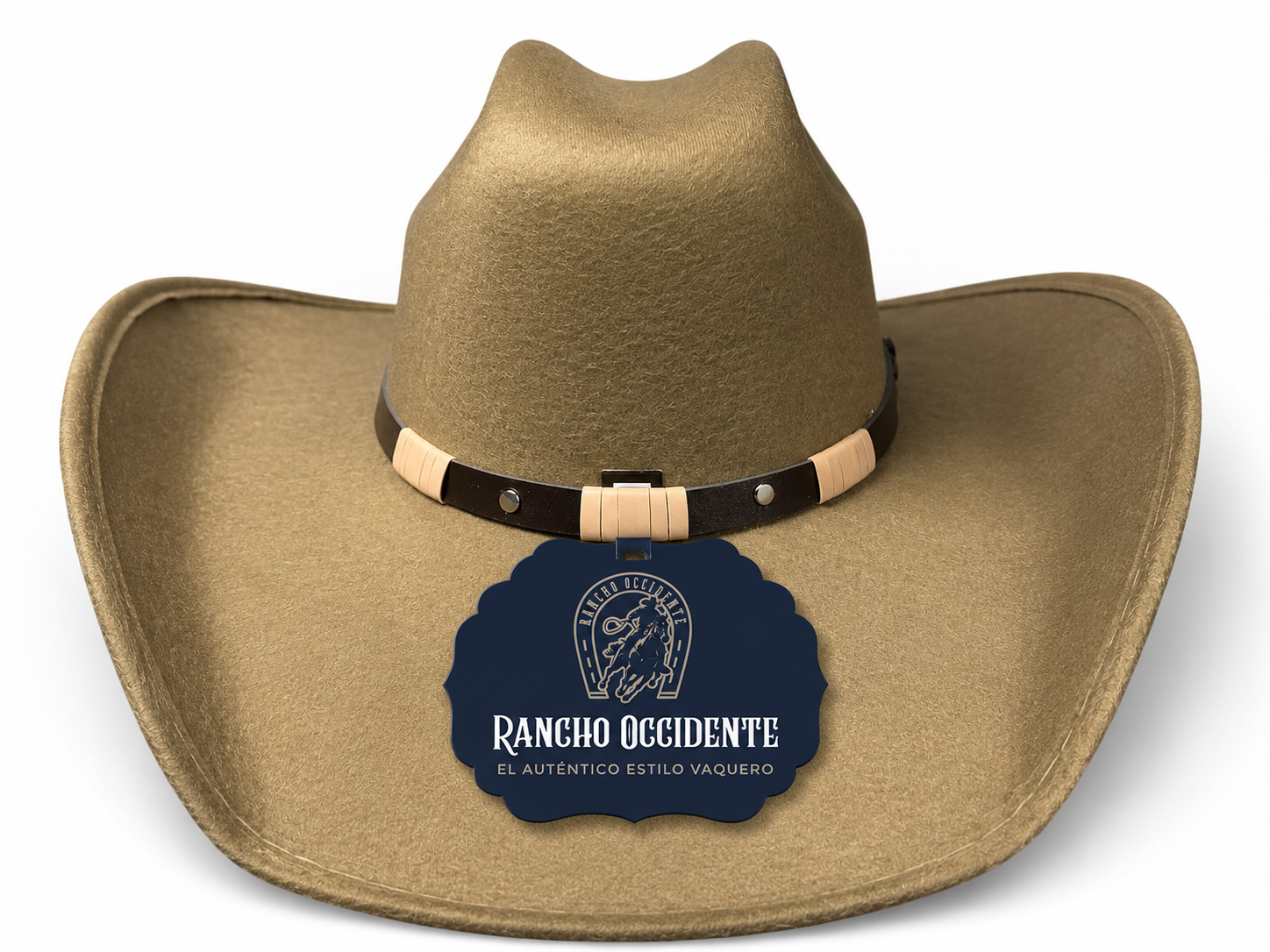Sombrero Vaquero Texano de Dubetina Horma Sonora - Kaki