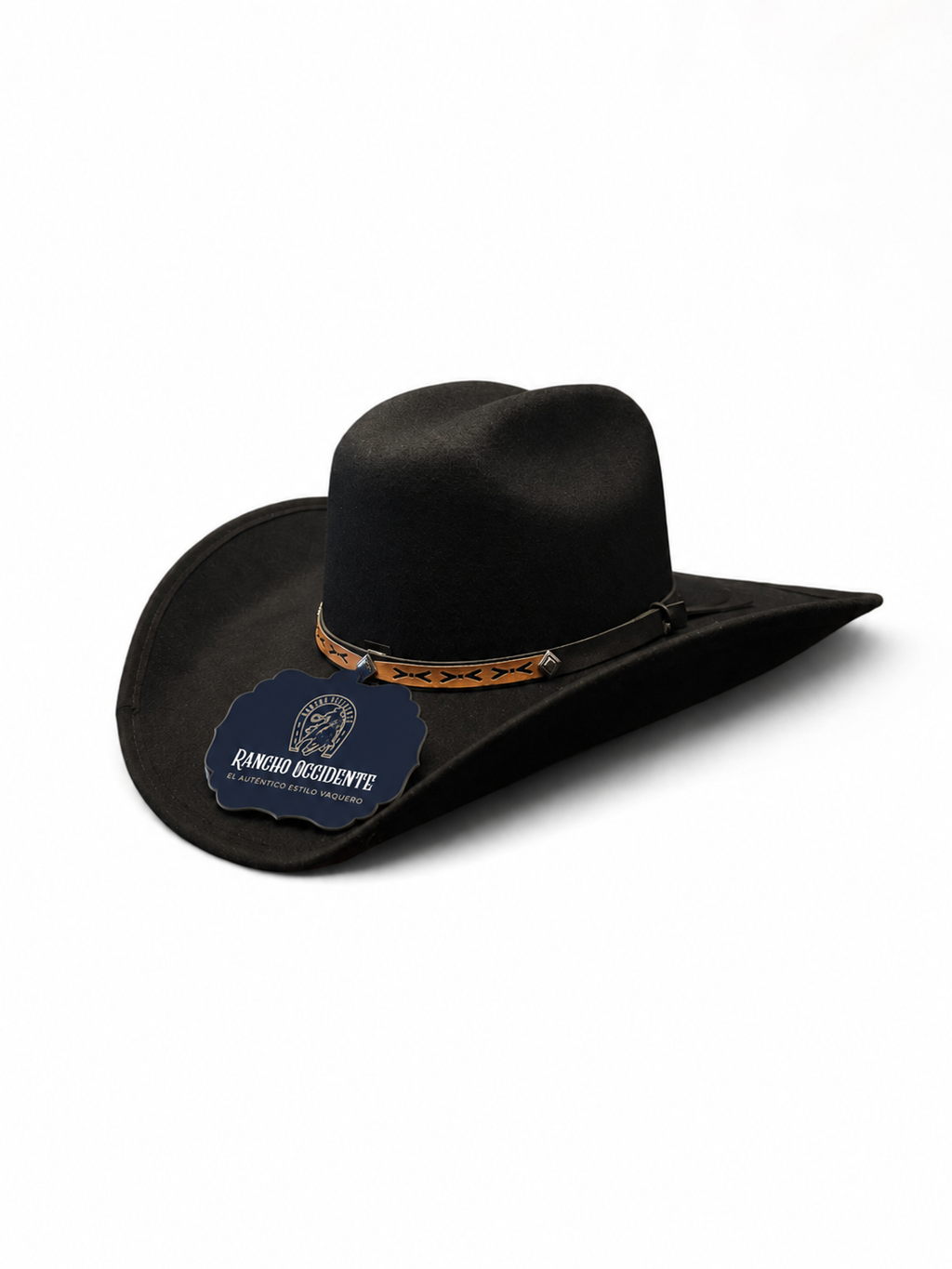 Sombrero Vaquero Texano de Dubetina Horma Sonora - Negro