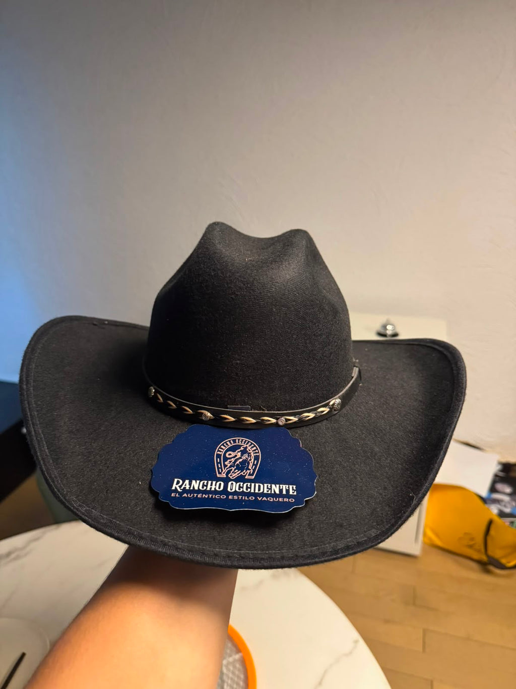 Sombrero Vaquero Texano de Dubetina Horma Sonora - Negro