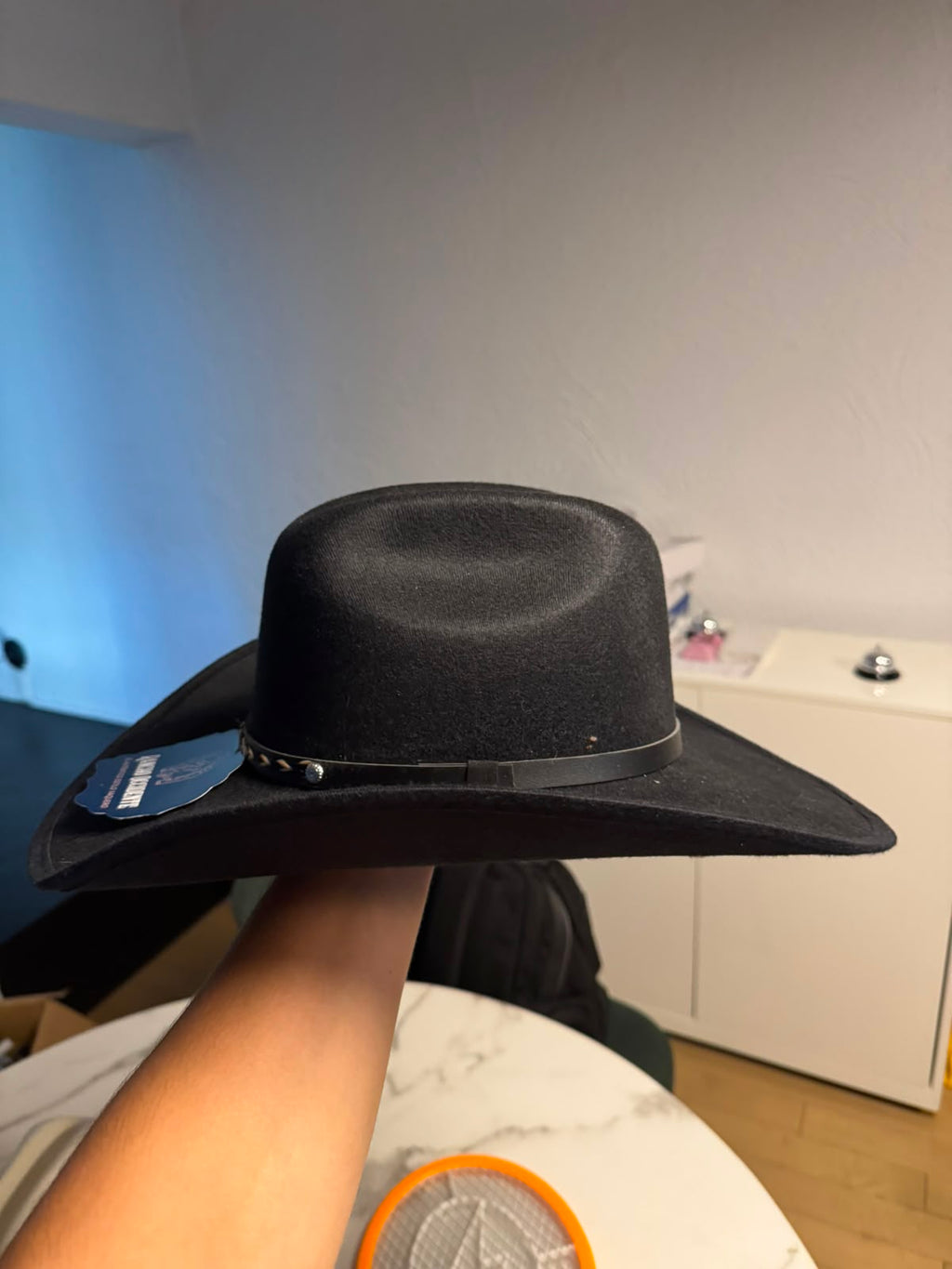 Sombrero Vaquero Texano de Dubetina Horma Sonora - Negro