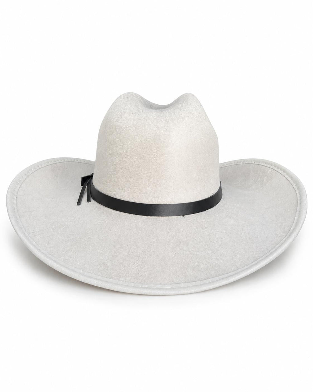 Sombrero Vaquero de Gamuza Blanco Estilo Western