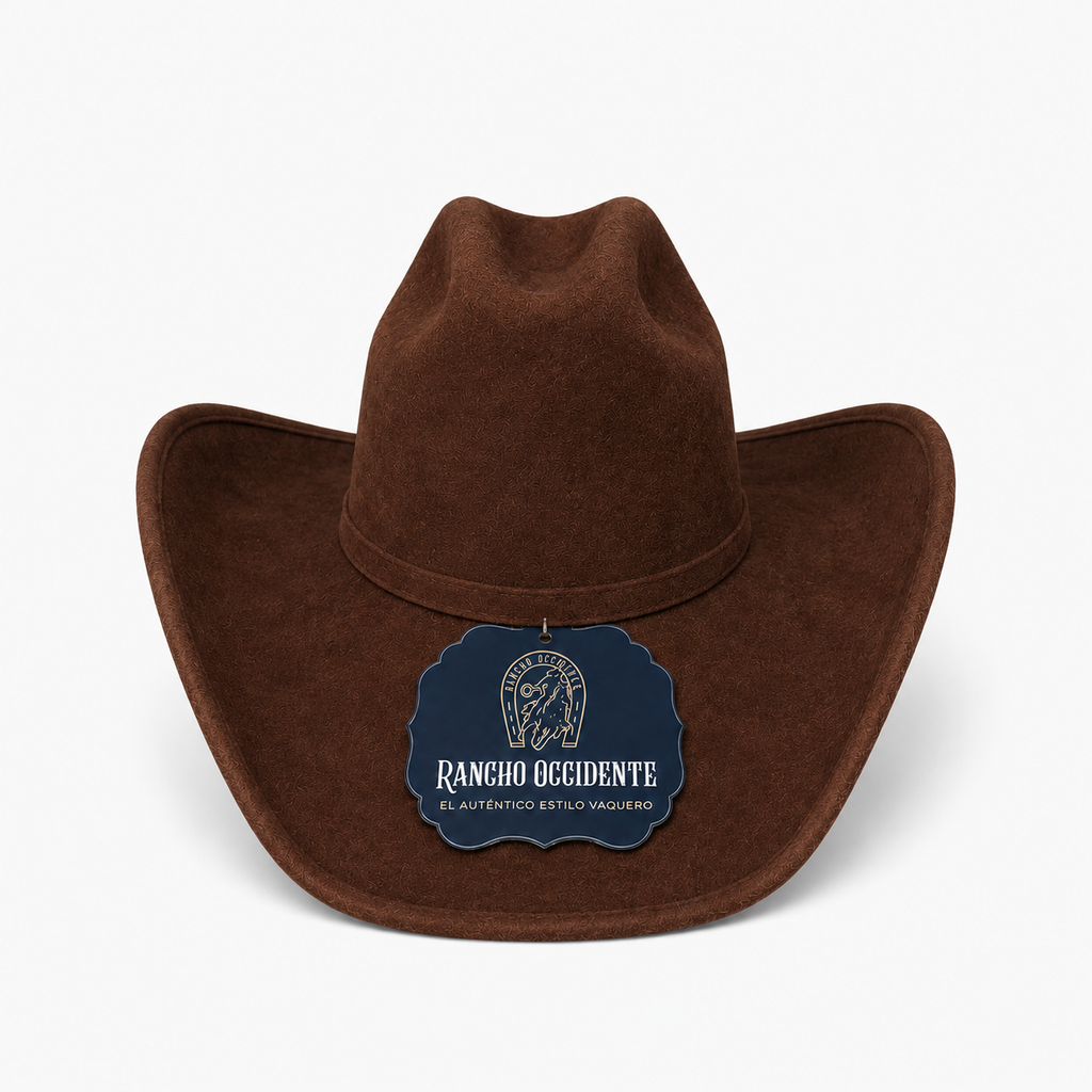 Sombrero Vaquero Texano de Gamuza Estilo Western