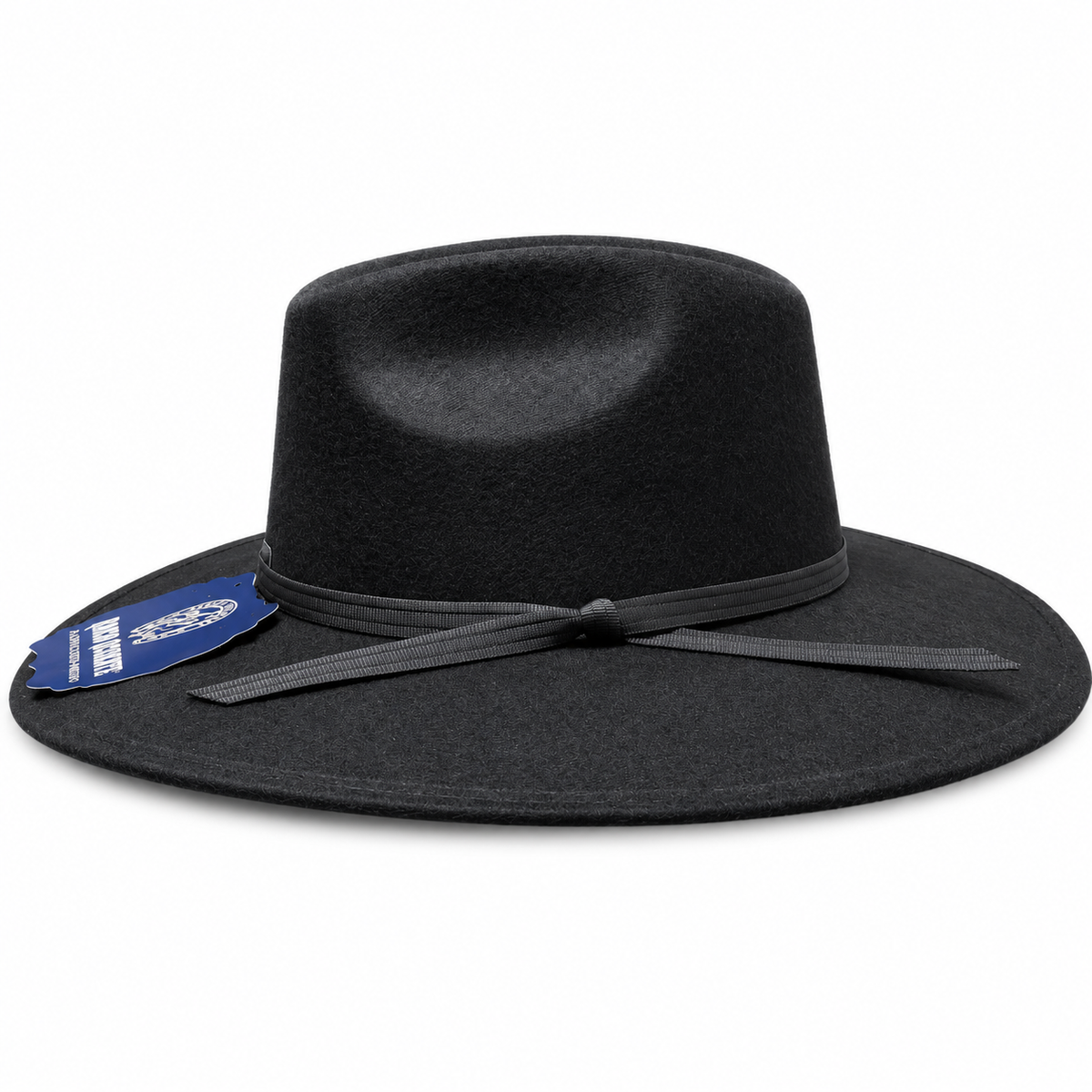 Sombrero Vaquero de Dubetina Negro Estilo Doc Holliday