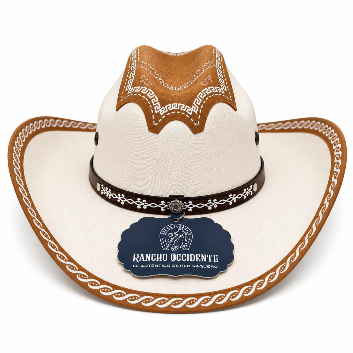 Sombrero Vaquero Imperial Estilo Western con Detalles para Rodeo