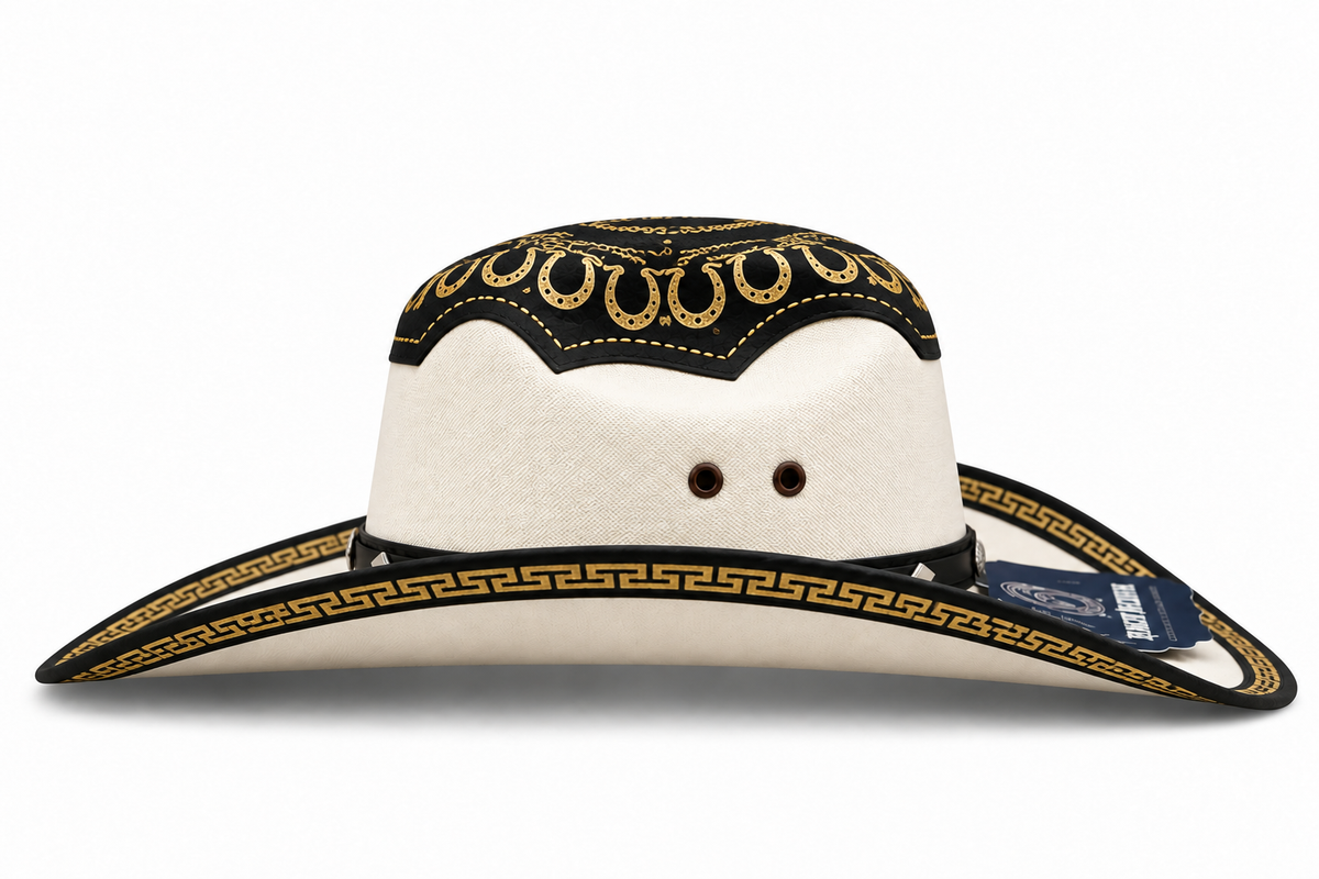 Sombrero Vaquero Imperial Estilo Western con Detalles para Rodeo