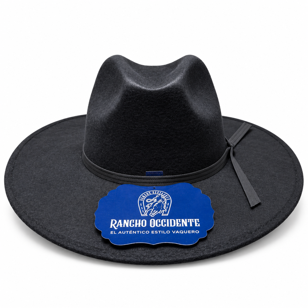 Sombrero Vaquero de Dubetina Negro Estilo Doc Holliday