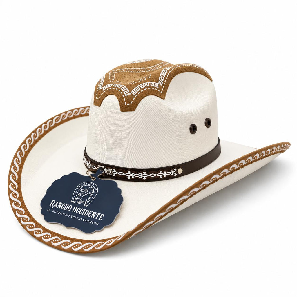 Sombrero Vaquero Imperial Estilo Western con Detalles para Rodeo