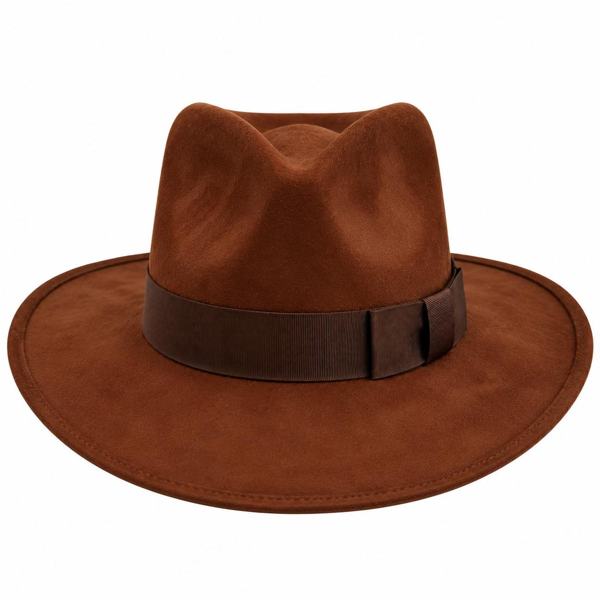 Sombrero Fedora Explorador de Dubetina Café Estilo Indiana Jones
