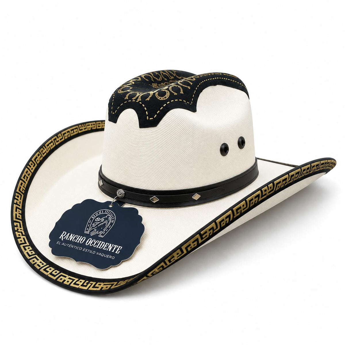 Sombrero Vaquero Imperial Estilo Western con Detalles para Rodeo