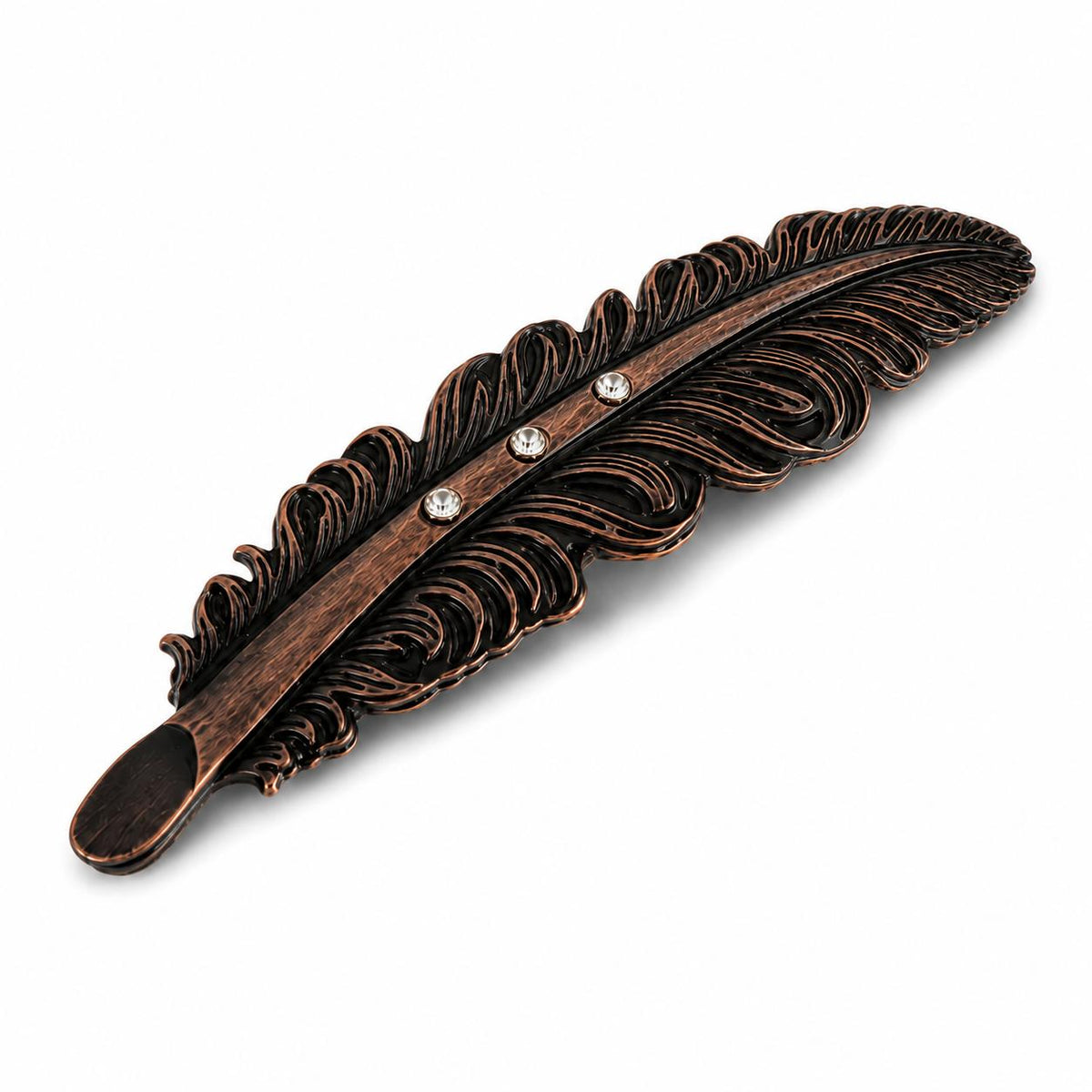 Pluma Metalica Elegante Para Sombrero